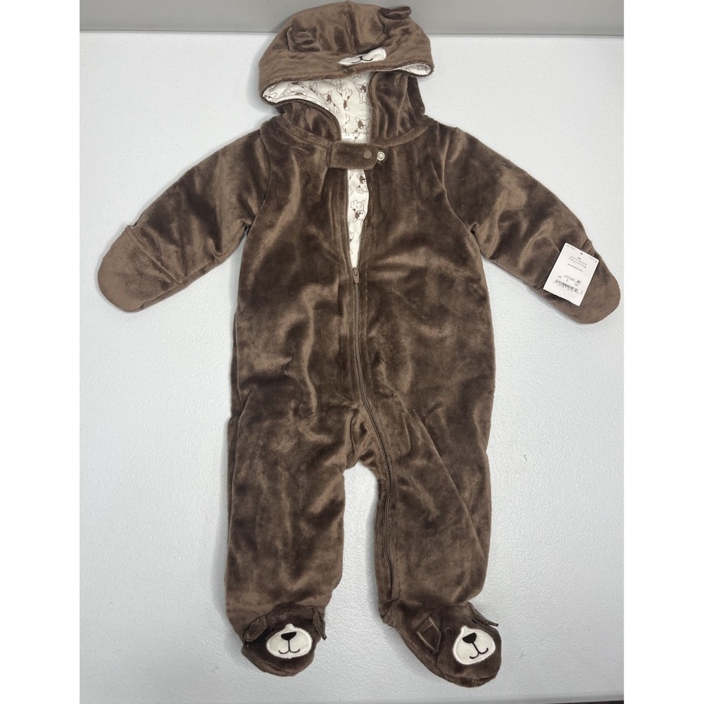 Carter's Just One You Brown Puppy‎ Dog Bunting One Piece Outfit Zip Up 6 Months